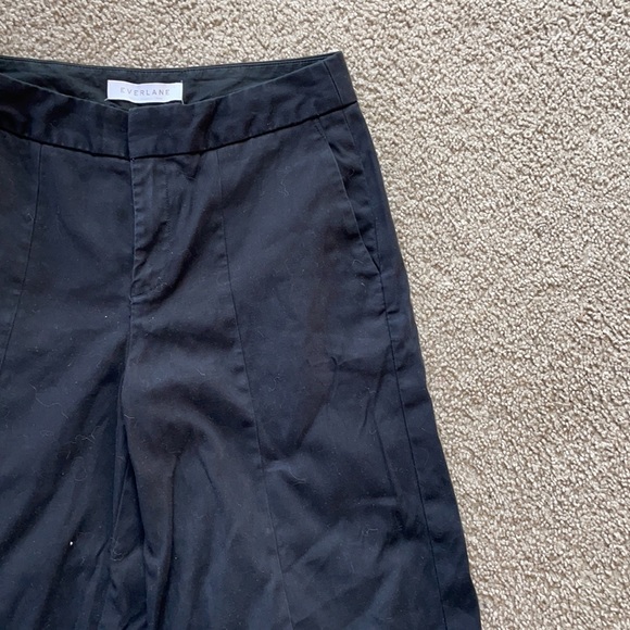 Everlane Wide Leg Structure Pant Black 4 Crop - Picture 3 of 6